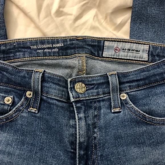 AG-ED Denim light blue skinny ankle denim jeans size 25 - Picture 2 of 9